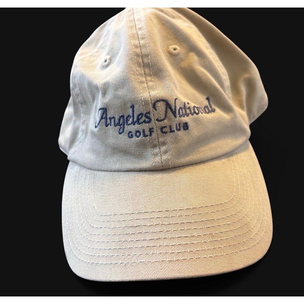 Angeles National Golf Club Embroidered Hat • Beige / Khaki Dad Cap